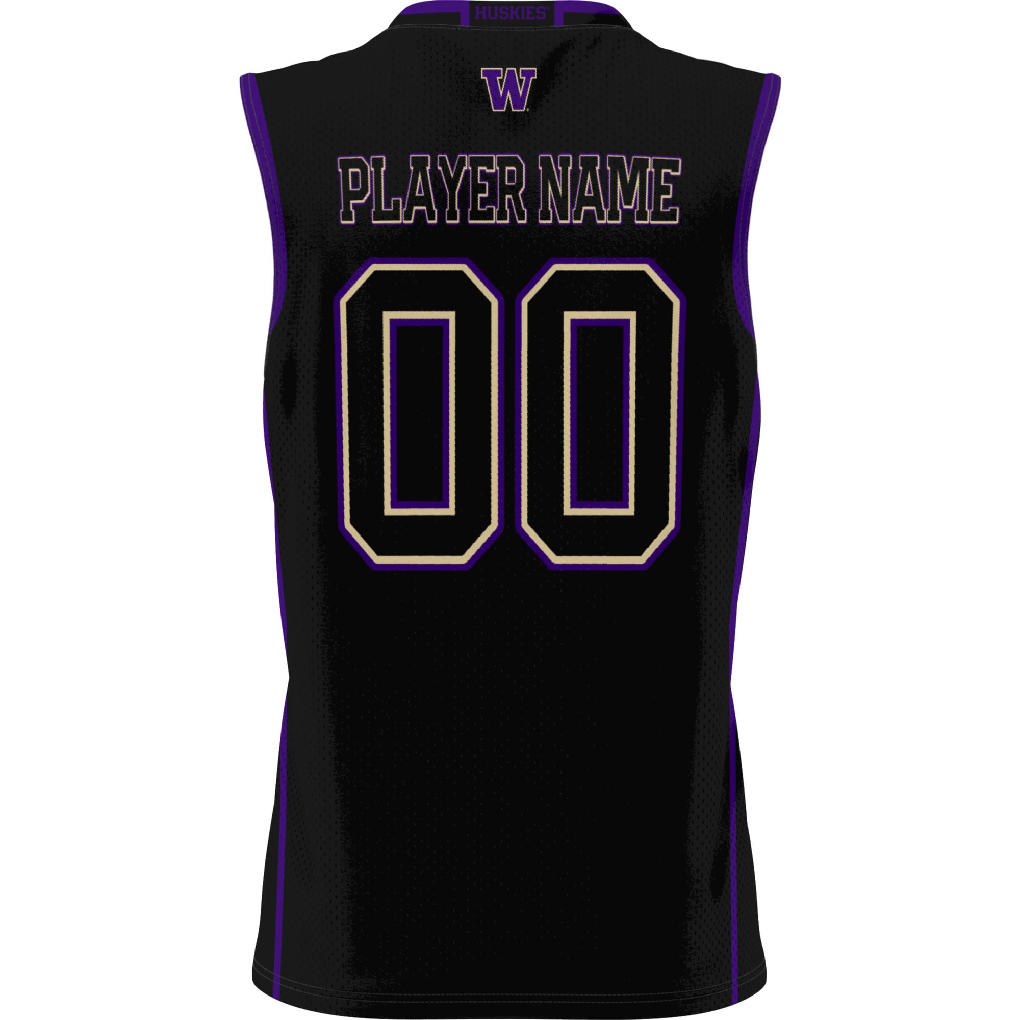 Washington Huskies GameDay Greats Unisex Lightweight NIL Pick-A-Player Women's Basketball Jersey - Black