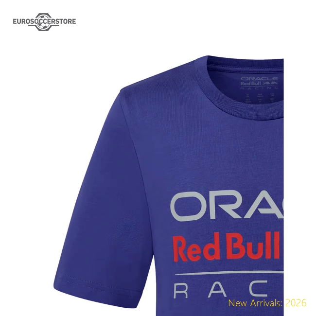 2025 Red Bull Racing Large Front Logo Tee (Skipper Blue) - Kids