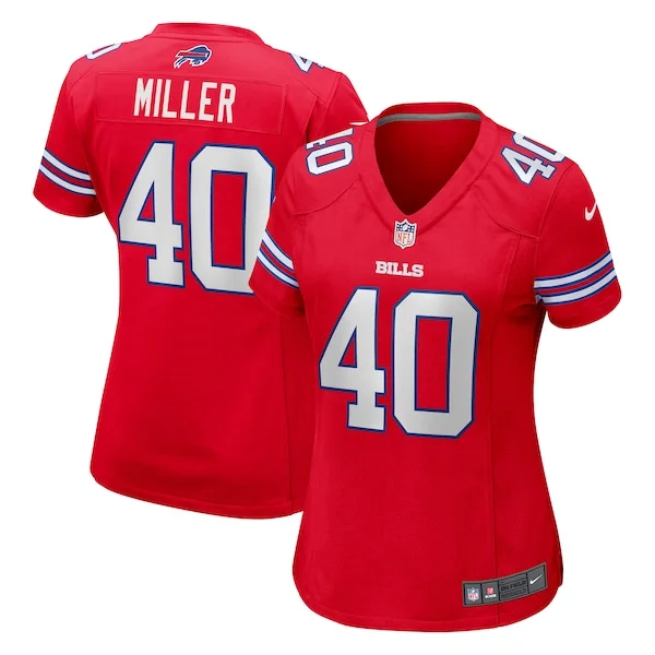 None Von Miller  Jersey - Red | NFL Player Jersey | NFL Football