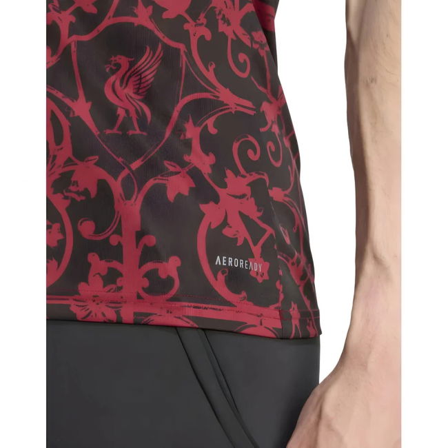 2025-2026 Liverpool Pre-Match Shirt (Black) (Endo 3) (Match Day)