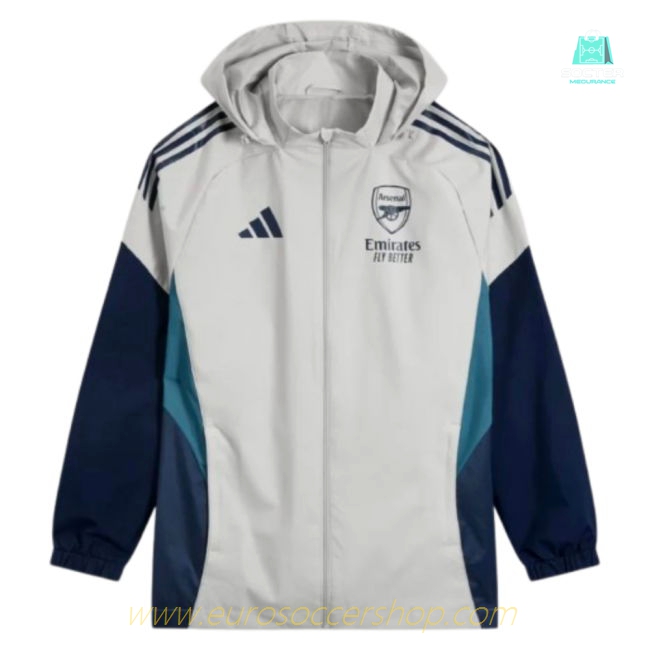 2025-2026 Arsenal Allweather Jacket (Grey)