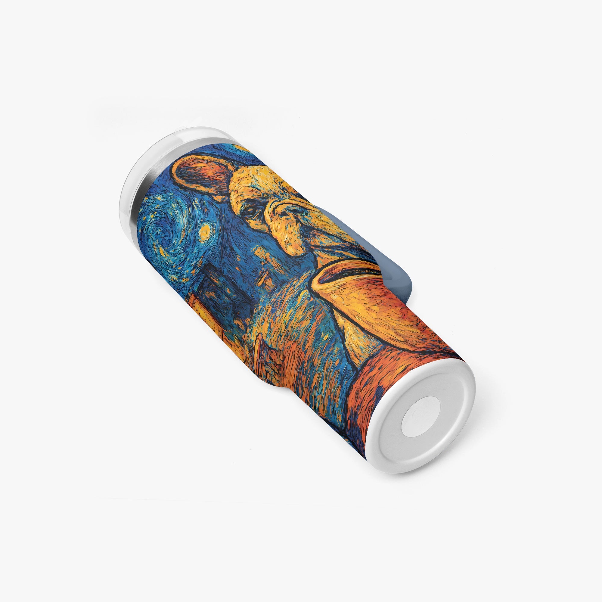 Frenchie Safe Reuben - Non-slip Car Tumbler Cup Winter Wear