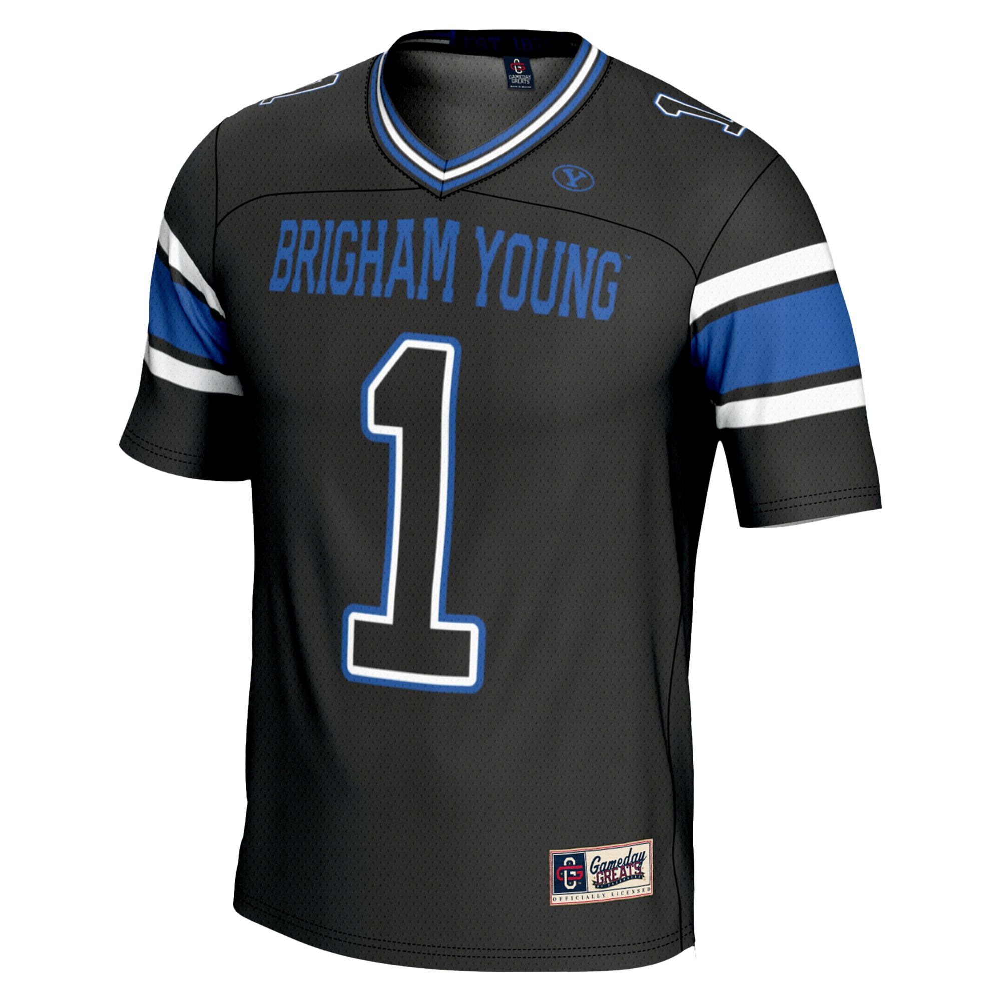 #1 BYU Cougars GameDay Greats Youth Endzone 2026 Season Football Jersey - Black