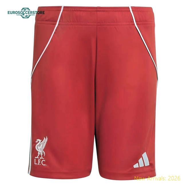 2025-2026 Liverpool Home Shorts (Red) - Kids