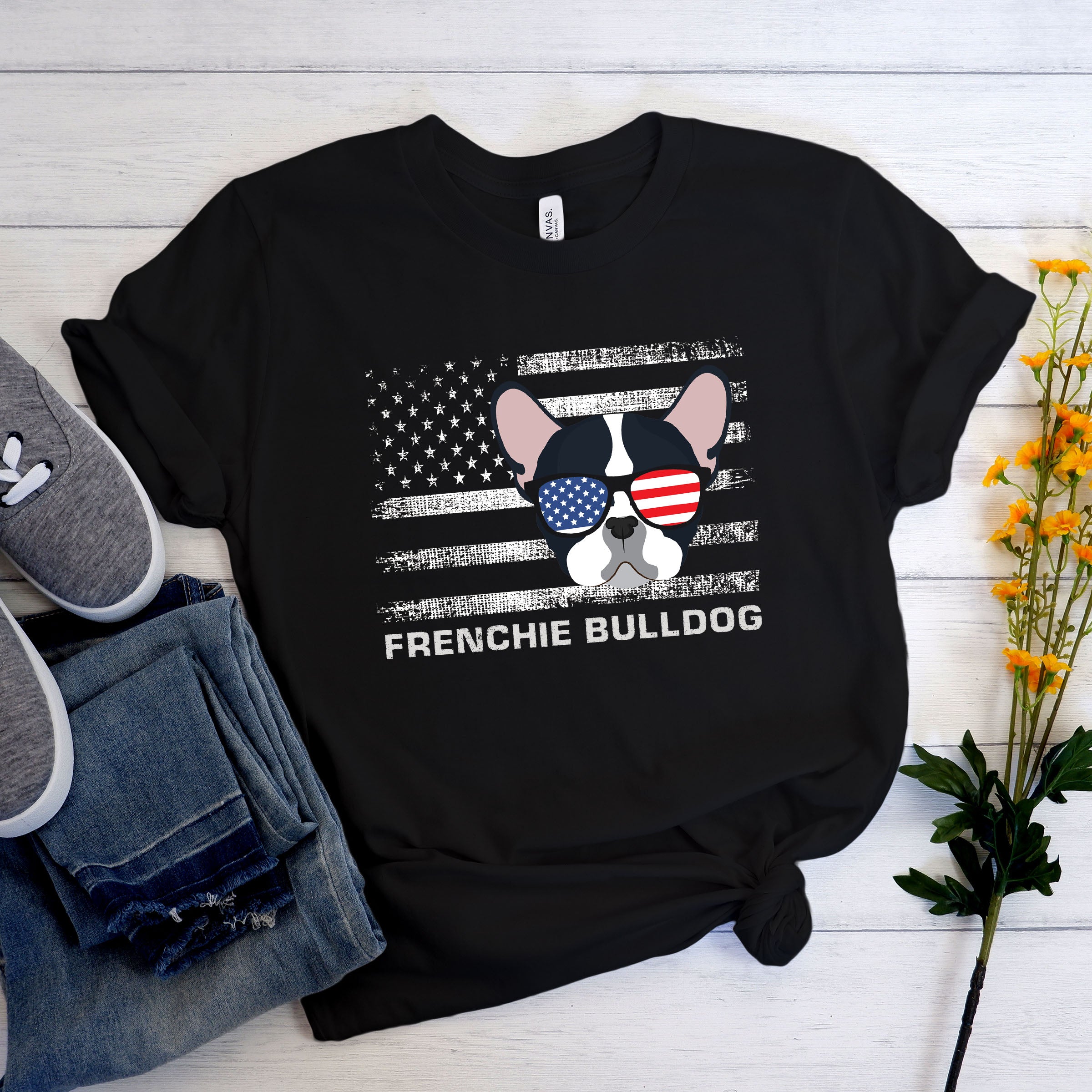 Flag Frenchie - Unisex T-Shirt