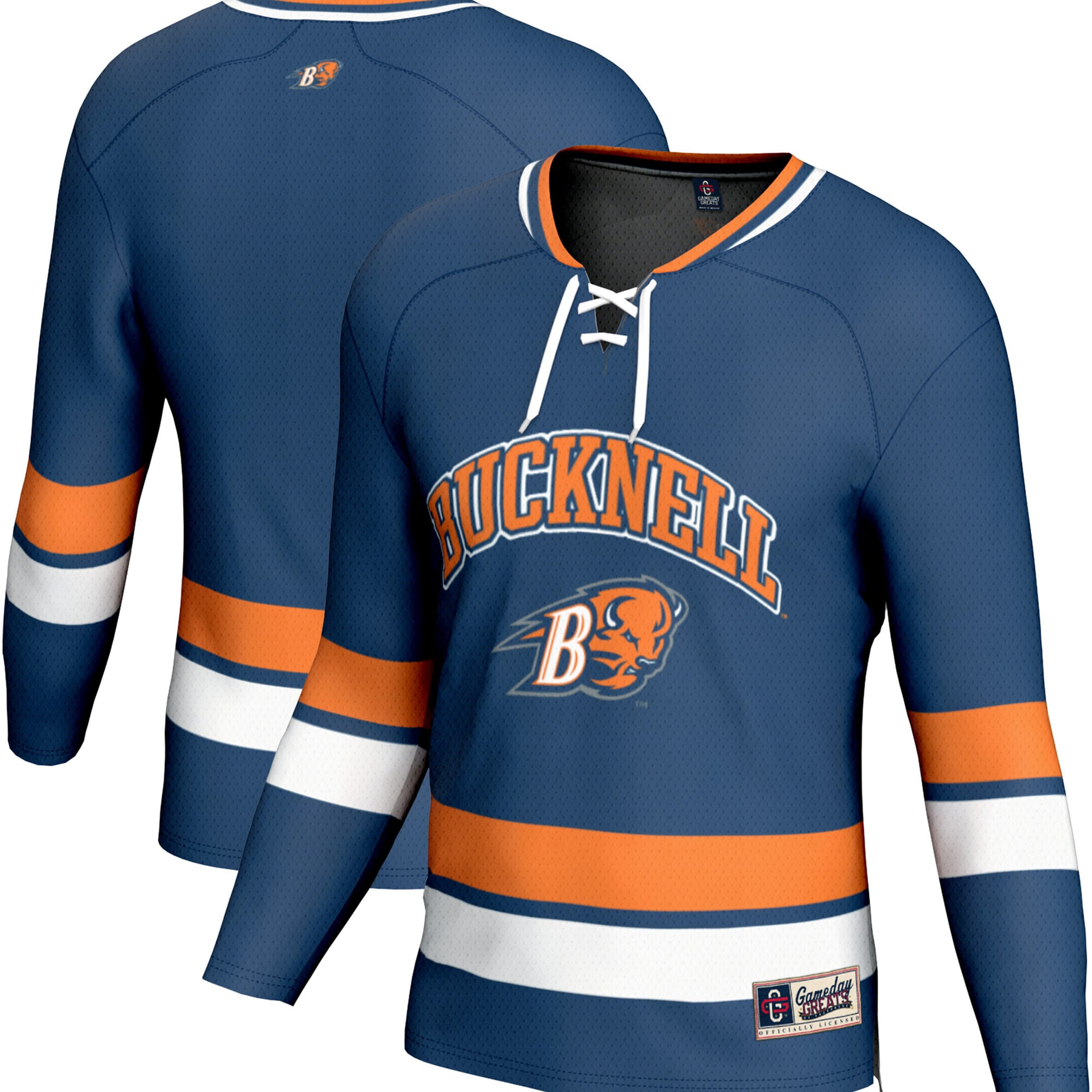 [NJP] Women's Bucknell Bison GameDay Greats Spirit Hockey Jersey - Blue