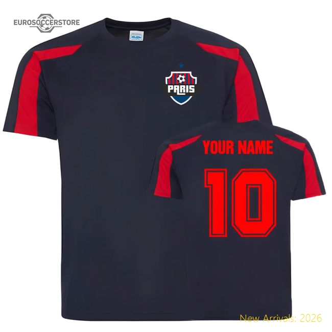 Teams,Psg Psg Club Your Name Sports Training Soccer Jersey (Navy)