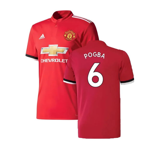 Manchester United 2017-18 Home Jersey ((Excellent) 4-5 Year) (Pogba 6)