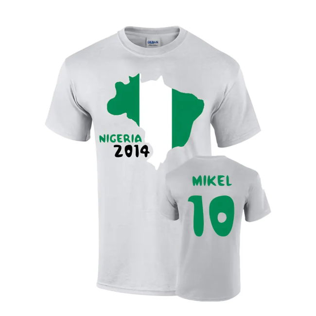 Championship Match-Ready Nigeria 2014 Country Flag T-Shirt (Mikel 10)