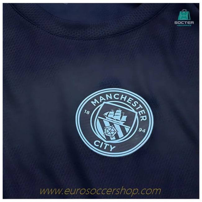 2024-2025 Man City Training Shirt (Inky Blue) - Kids (De Bruyne 17)