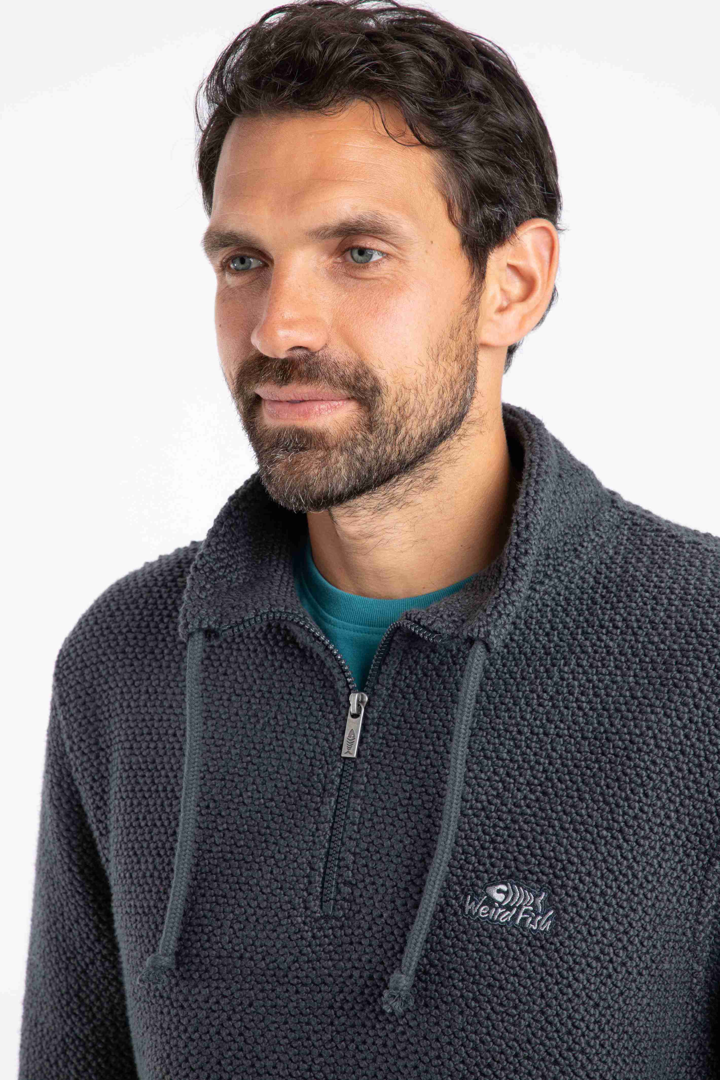Cruiser 1/4 Zip Macaroni Sweatshirt Navy