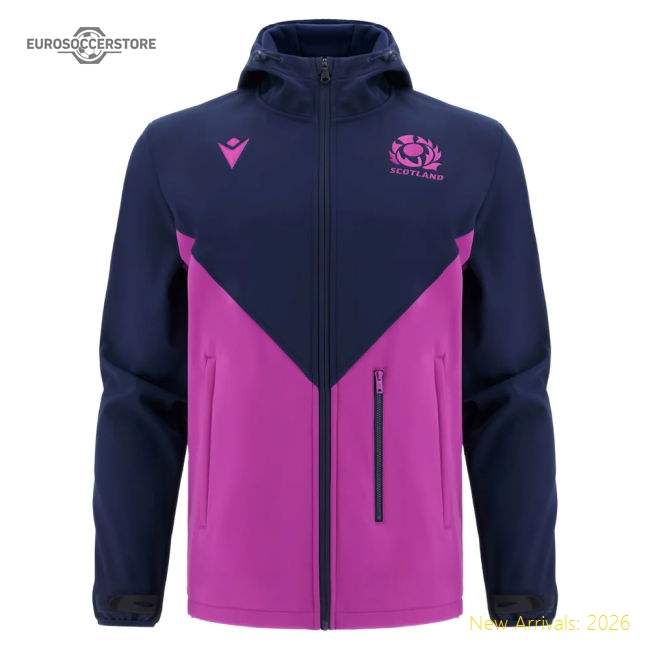 2025-2026 Scotland Rugby Softshell Jacket (Navy) - Kids