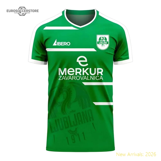 2025-2026 Football Team Womens Luxury Jersey Olimpija Ljubljana