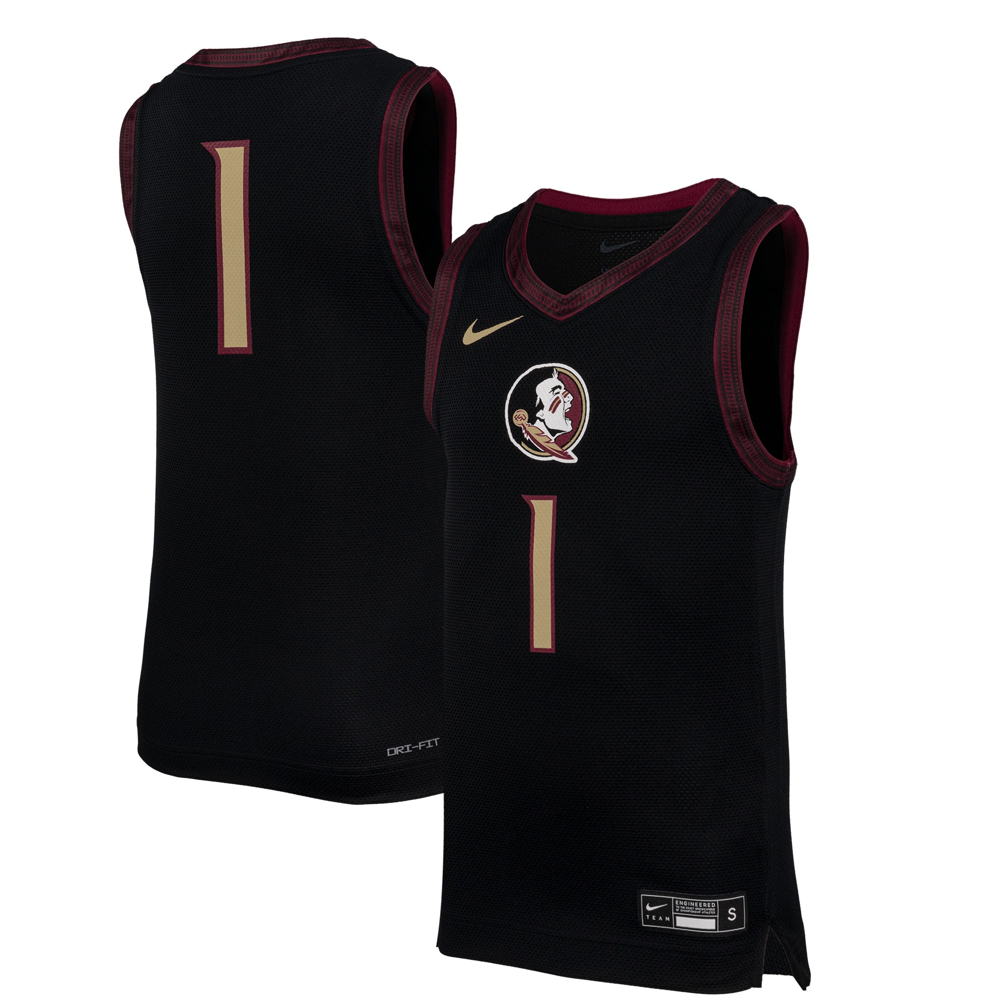 [NJP] Women's Florida State Seminoles Replica Basketball Jersey - Black