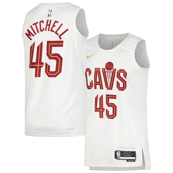 Donovan Mitchell CLE Swingman Jersey - fashionable Basketball - White