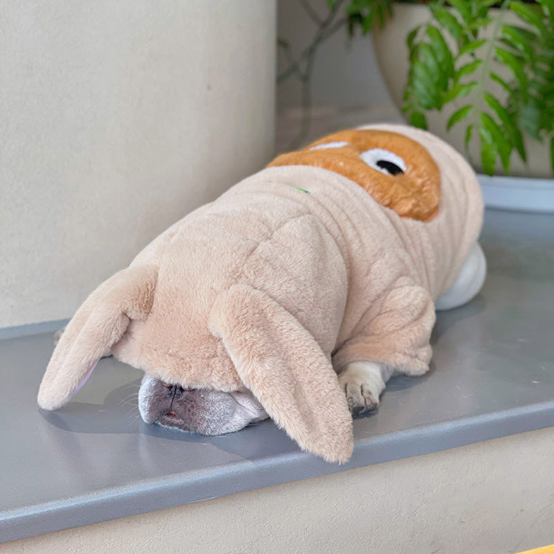 Stylish Frostwrap Frenchie Winter Jacket Thickened Plush Hibernation ...