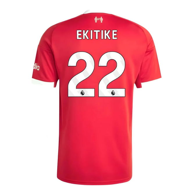 Liverpool 2025-20 Home Football Shirt Featuring Ekitike 22 L M S