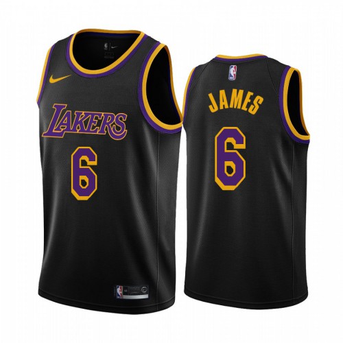 LAL Black L. James #6 NBA Jersey Premium Quality Basketball Jersey