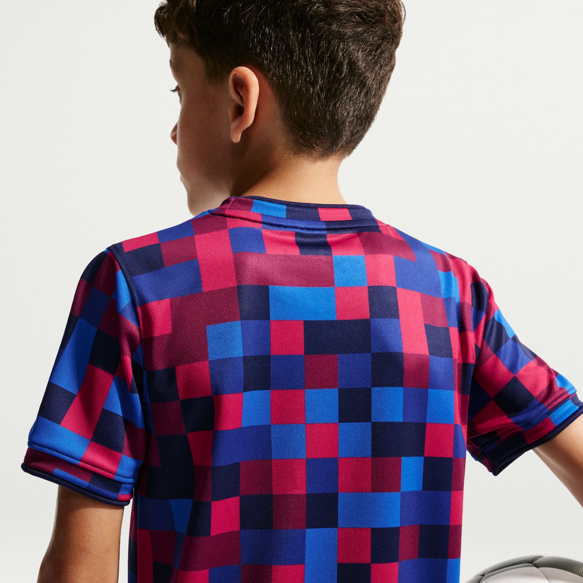 [SJH] Barcelona Youth 2026/27 Home Pre-Match Jersey Top - Garnet