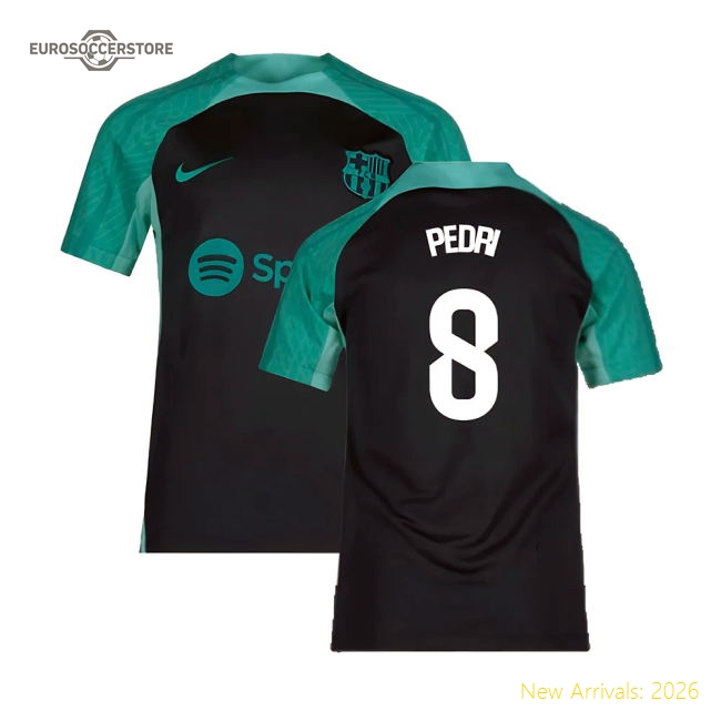 2023-2024 Barcelona Training Shirt (Thunder) - Kids (Pedri 8)