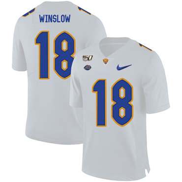 Men's None White 2024 game jersey Ryan Winslow #18 official Jersey