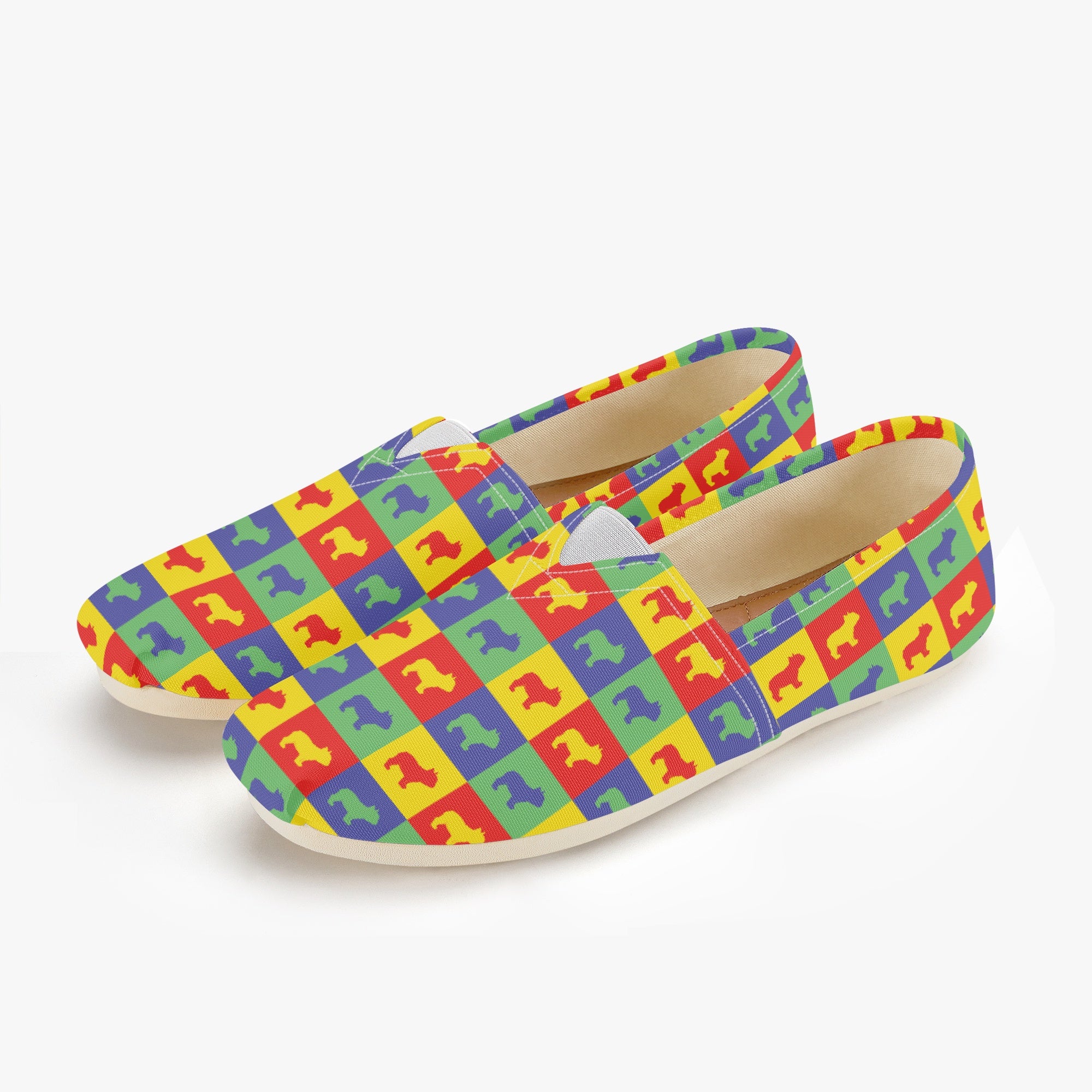 French Bulldog Tater Casual Canvas Shoes Durable Dog Footwear