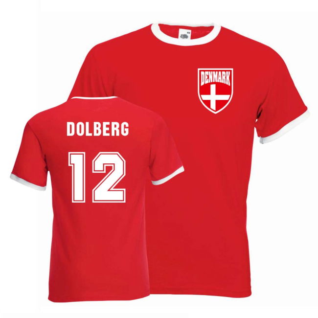 Match Worn Style Denmark Top Level Home Pro Level Shirt