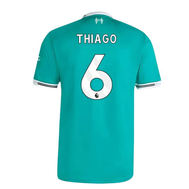 Men's 2025-2026 Liverpool Authentic Third Shirt (Thiago 6)