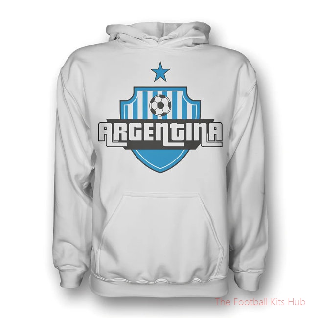 Men Argentina Country Logo Hoody (white)
