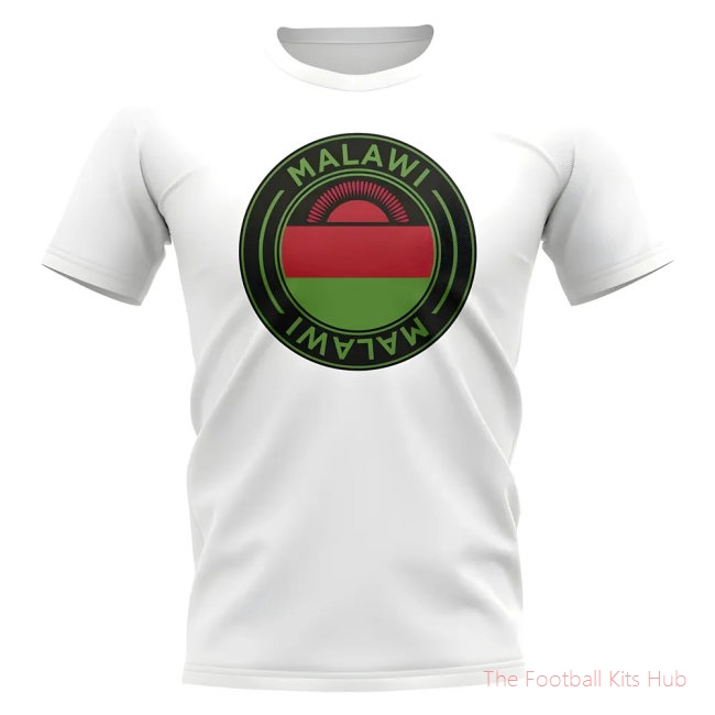 Malawi Football Badge T-Shirt (White)