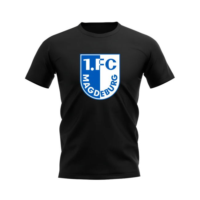 Magdeburg Badge T-Shirt (Black) | Match Day | Comfortable
