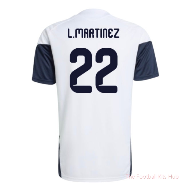2026-2027 Argentina Training Jersey (White) (L.Martinez 22)