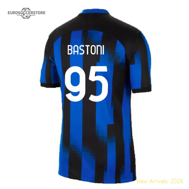 Hypoallergenic Kids Football Team Bastoni Jersey 2025-2026 Stretchy