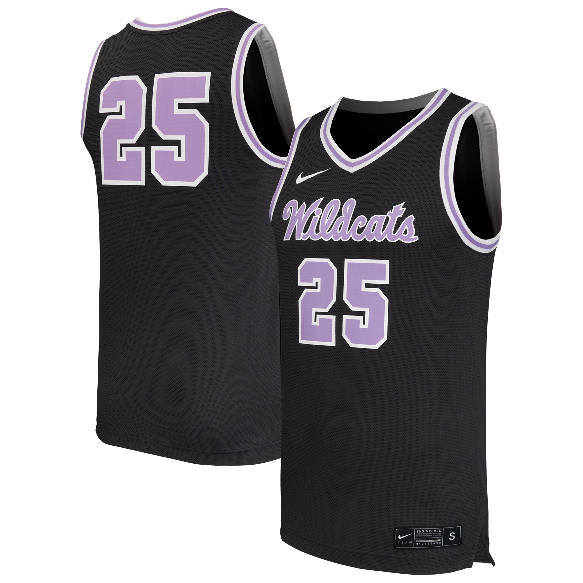 [NJP] Kansas State Wildcats Replica Basketball Jersey - Black