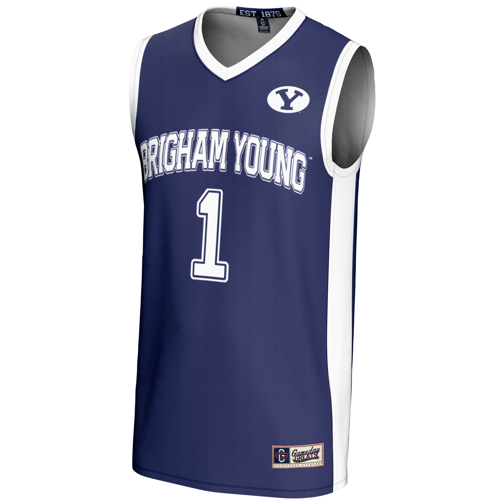 [DDG] BYU Cougars GameDay Greats Lightweight Basketball Jersey - Navy