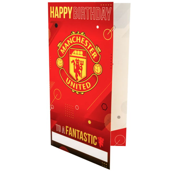 Women's Manchester United FC Personalised Birthday Card