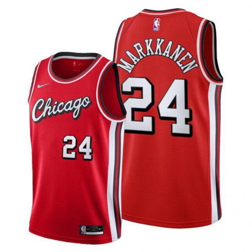 Red C. Bulls #24 NBA Jersey NBA Fan Apparel Basketball Jersey