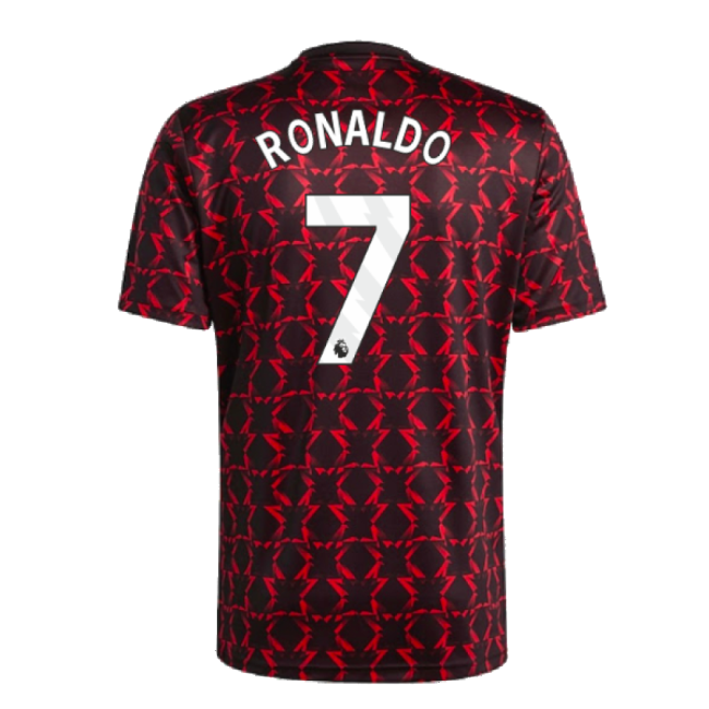2024-2025 Man Utd Pre-Match Kit (Black) (Ronaldo 7)