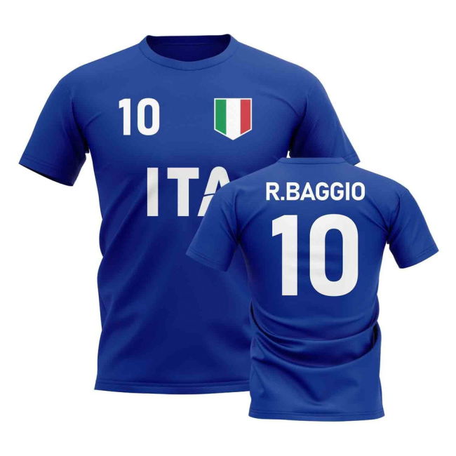 Roberto Baggio Country Code Hero T-Shirt (Blue) Premium