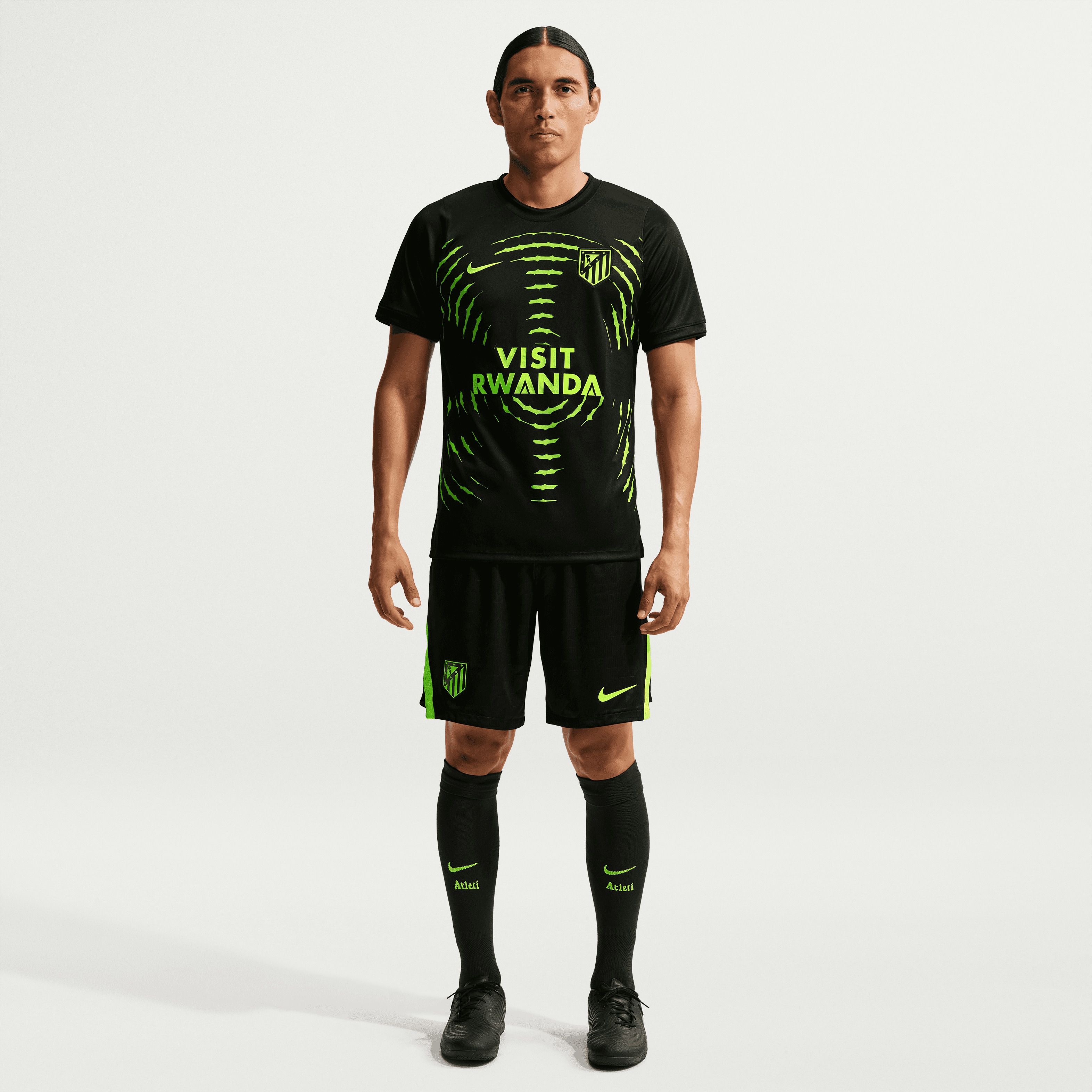 [LK] Atletico de Madrid 2026/27 Away Pre-Match Jersey Top - Black