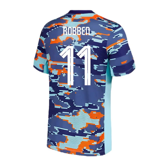 2024-2025 Netherlands Pre-Match Training Shirt (Blue) - Kids (Robben 11)
