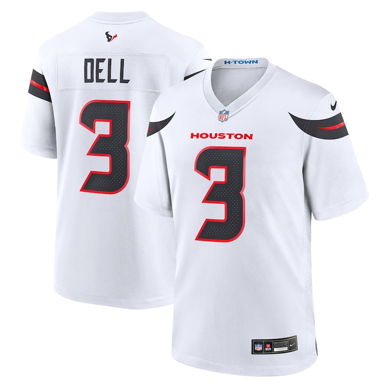 None Tank Dell HOU Texans Victory Professional Jersey Game Day Wear