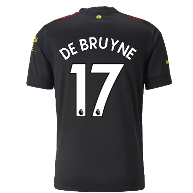 2022-20 Man City Away Jersey DE BRUYNE #17 Edition M S
