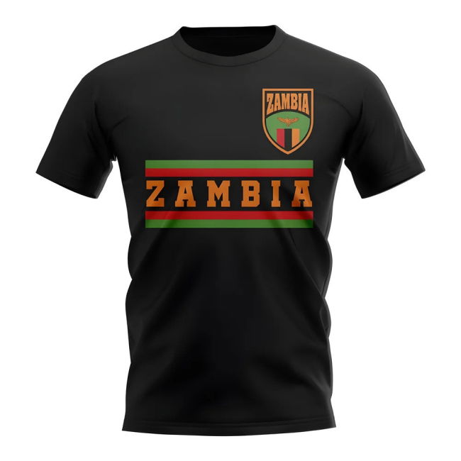 Collector'S-Item Zambia Core Football Country T-Shirt (Black)