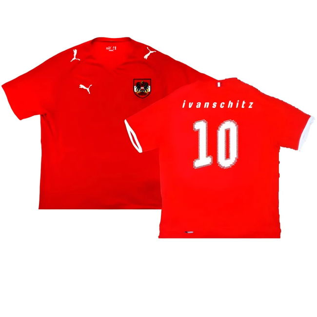 Austria 2008-09 Home Shirt ((Good) S) (Ivanschitz 10)