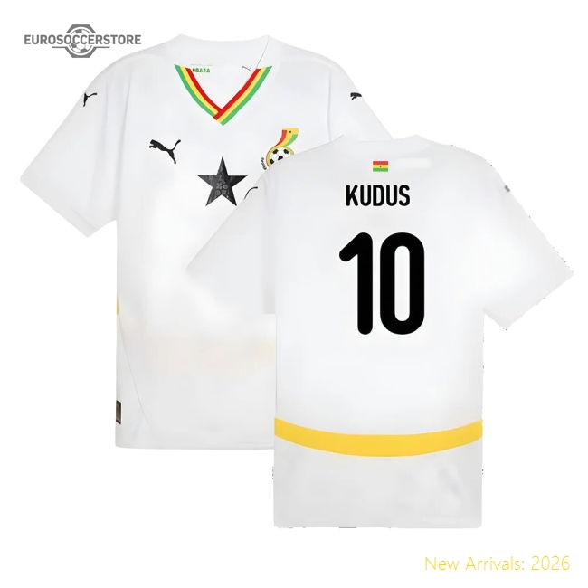 Premium 2024-2025 Ghana National Team Home Jersey (kudus 10)