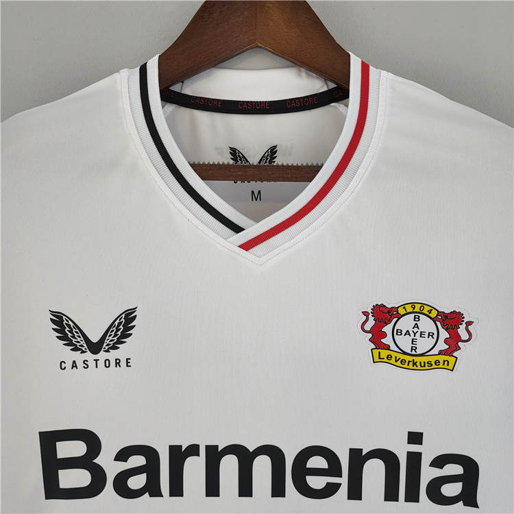 Quick Dry Bayer Leverkusen 2223 Away White Soccer Jersey Football