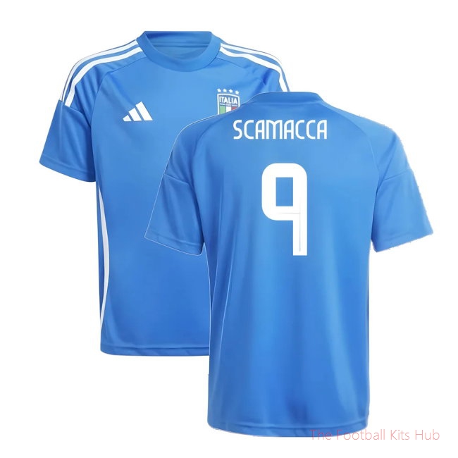 2024-2025 Italy Home Fan Jersey (Kids) (SCAMACCA 9)