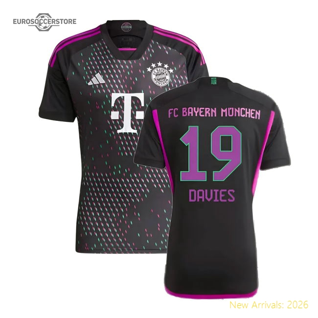 Official 2023-2024 Bayern Munich Away Shirt (Davies 19)