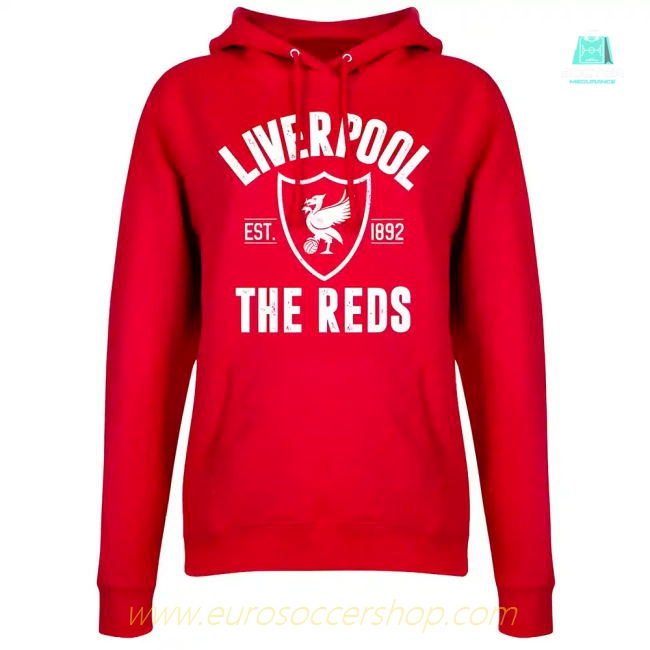 Liverpool Established Womens Hoodie - Red
